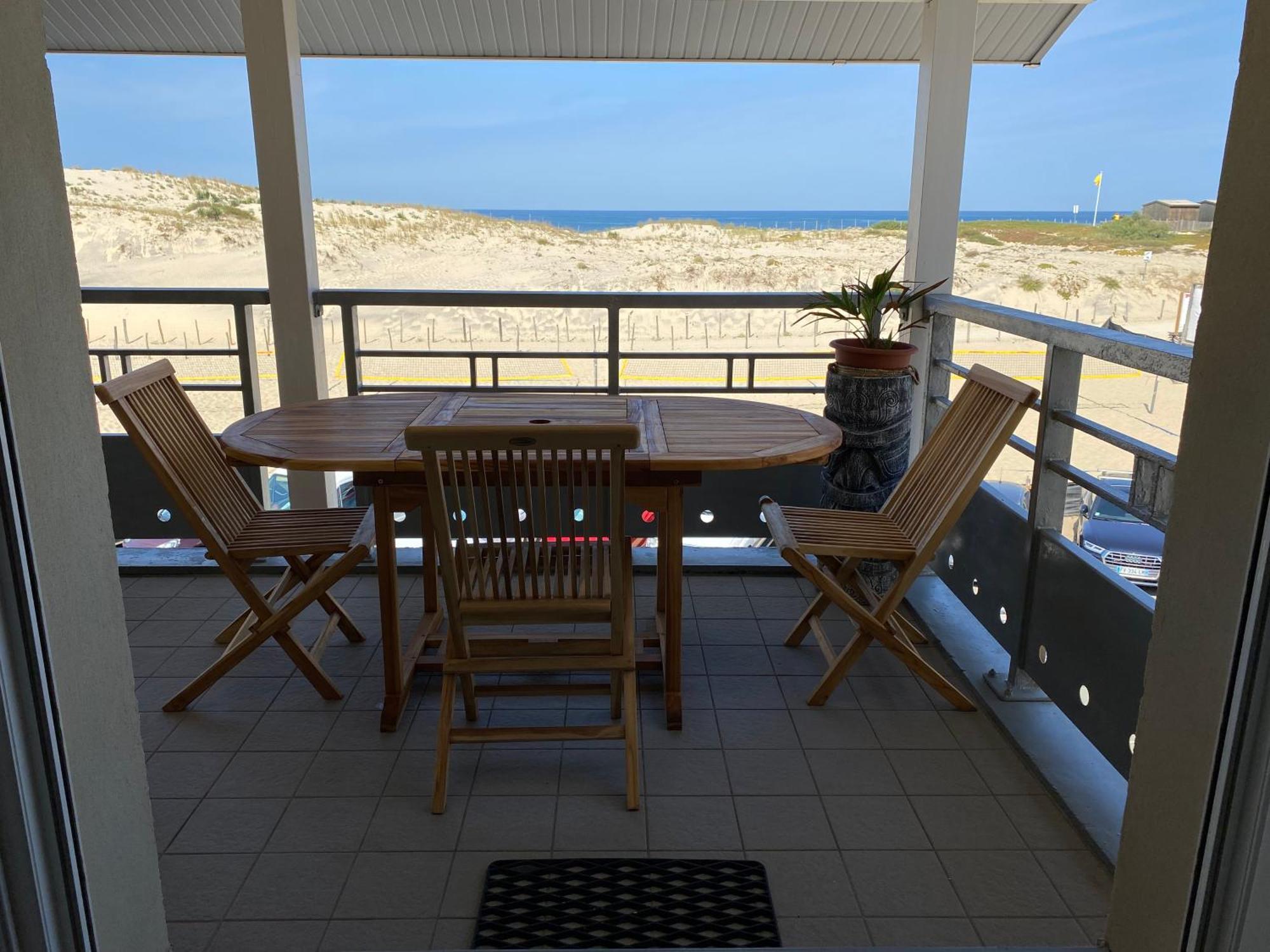 Apartament Oceanis Face Ocean Biscarrosse-Plage Zewnętrze zdjęcie